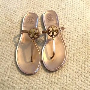 Tory Burch Miller size 10 rose gold/gold sandals!